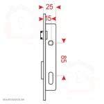 قفل سوییچی دلتا 2/5 سانتی ( فاصله بلند ) - تصویر 3