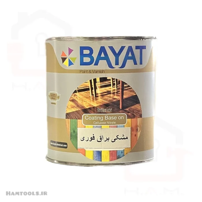 رنگ فوری مشکی براق بیات - تصویر 1