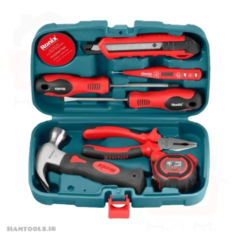جعبه ابزار رونیکس RS-0002 با کیف BMC و ابزارهای دستی کاربردی