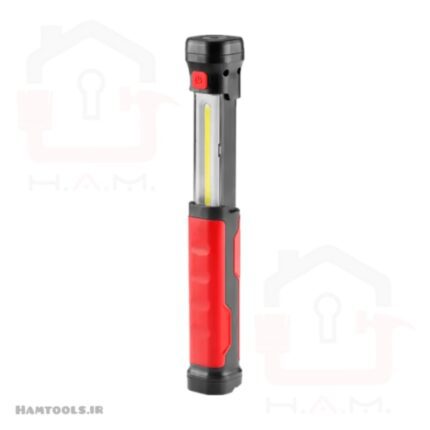 چراغ قوه رونیکس RH-4279 با مگنت، قلاب فلزی و دو LED