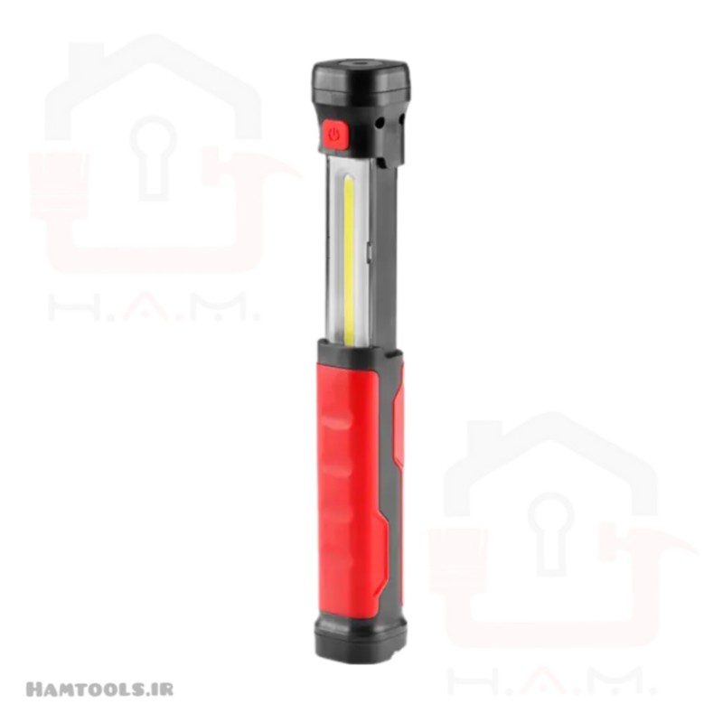 چراغ قوه رونیکس RH-4279 با مگنت، قلاب فلزی و دو LED