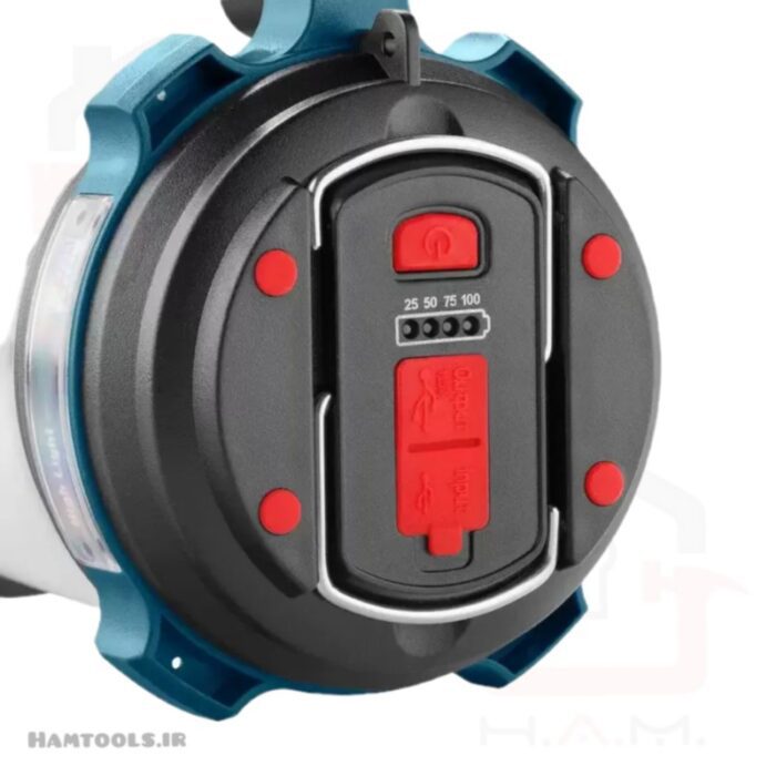 پشت چراغ قوه شارژی رونیکس RH-4255 با برد 1200 متر