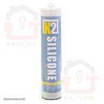 چسب سیلیکون شفاف کاسپین مدل K2 حجم ۳۰۰ میلی‌لیتر
